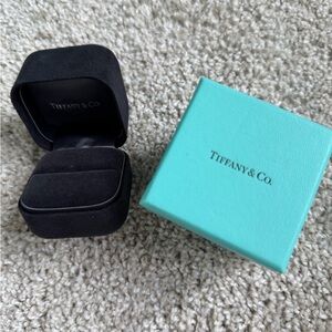 Tiffany & Co. Black Velvet and Blue Box Set